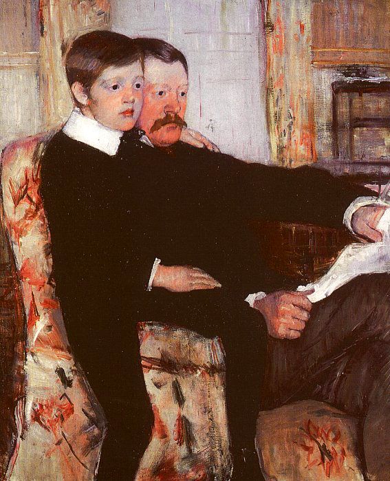 Mary Cassatt Alexander J Cassatt and his son Robert Kelso